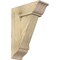 Ekena Millwork Traditional Traditional Rough Sawn Bracket w/ Offset Brace, Douglas Fir, 8"W x 20"D x 28"H BKT0806X20X28TRA01RDF - alternate 1